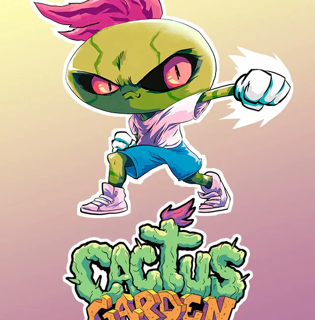 cactus garden character design punch