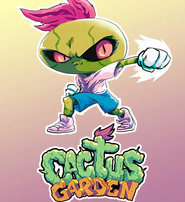 cactus garden character design punch