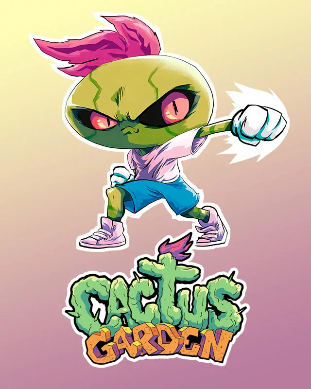 cactus garden character design punch