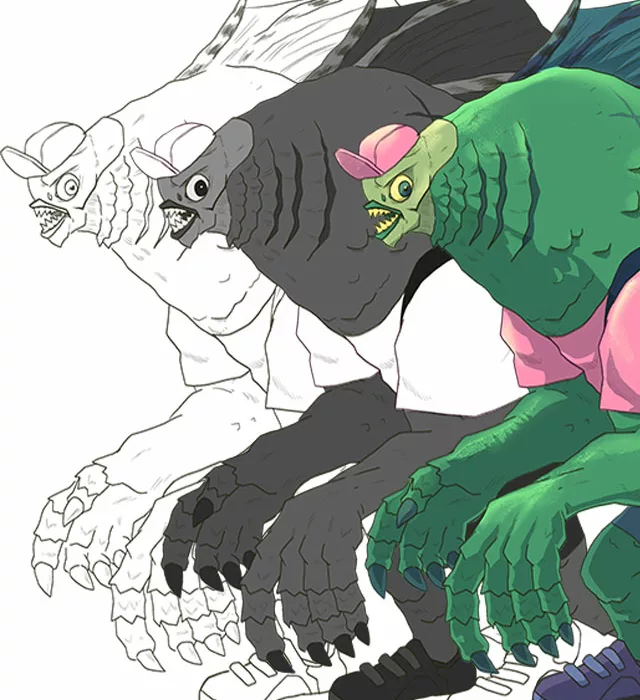 cover gillman character design