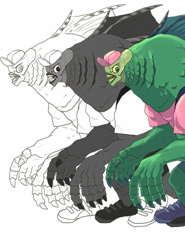 cover gillman character design