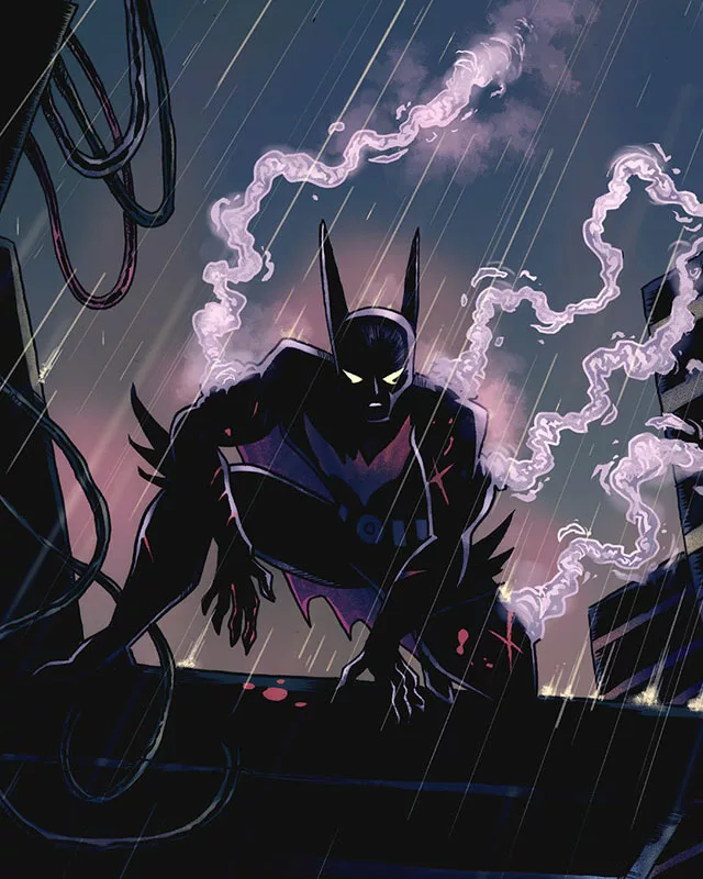 cover digital illustration batman beyond