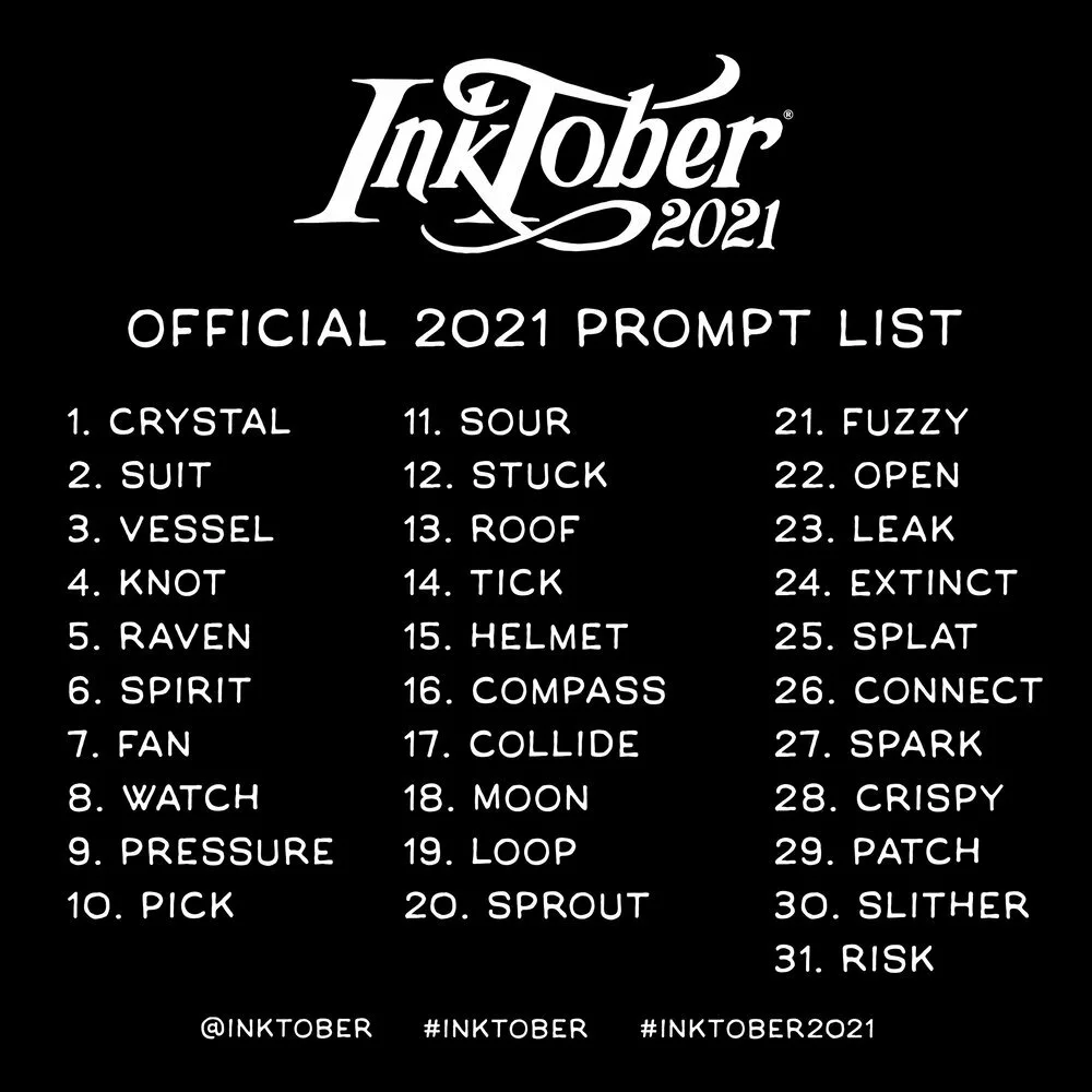inktober prompt list