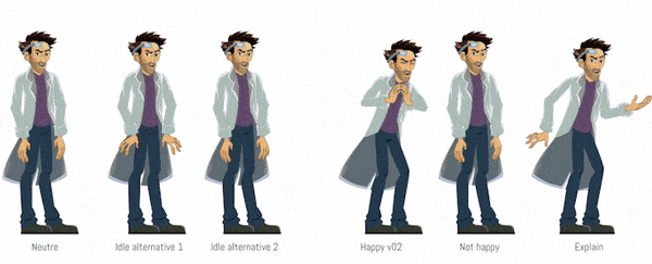 professor_anims character animation profesor